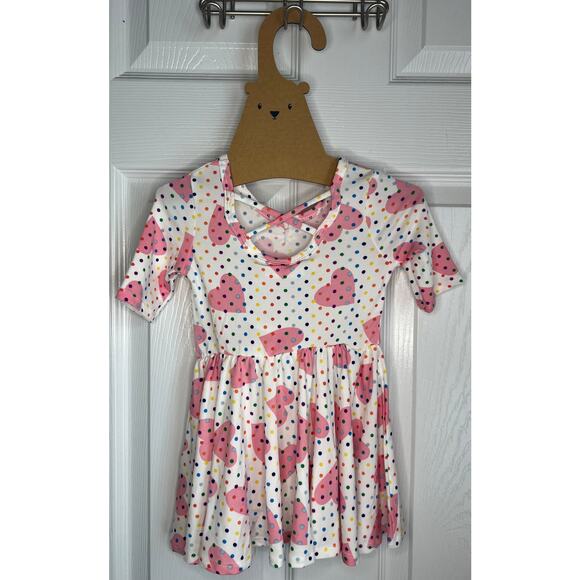 Dot Dot Smile Heart Polka Dot Twirl Dress sz 12/24M - Picture 2 of 2